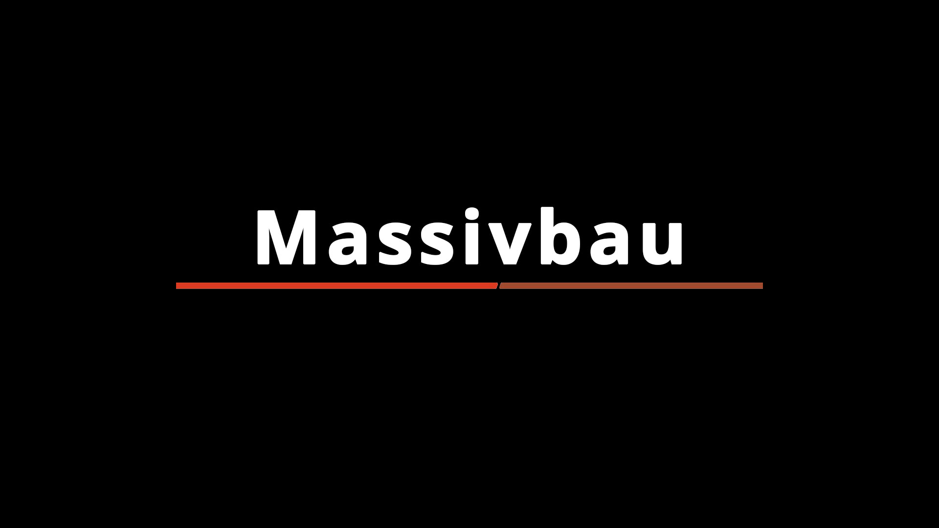 Massivbau Teaser